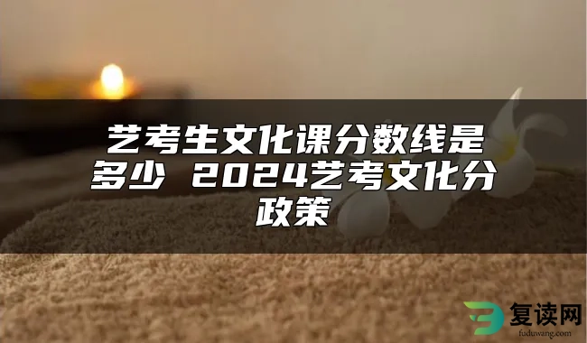 艺考生文化课分数线是多少 2024艺考文化分政策