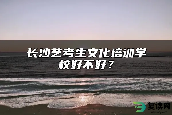 长沙艺考生文化培训学校好不好？