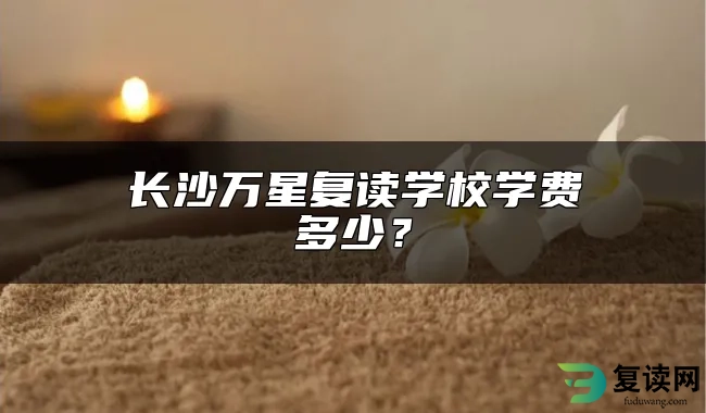 长沙万星复读学校学费多少？