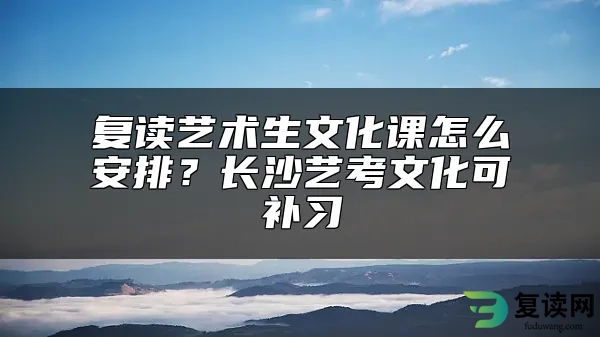 复读艺术生文化课怎么安排？长沙艺考文化可补习