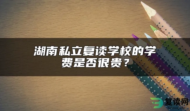 湖南私立复读学校的学费是否很贵？