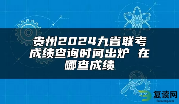 贵州2024九省联考成绩查询时间出炉 在哪查成绩