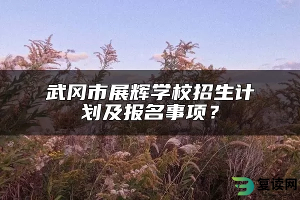 武冈市展辉学校招生计划及报名事项？