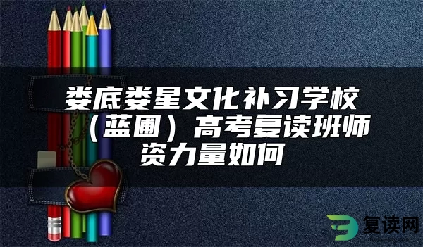 娄底娄星文化补习学校（蓝圃）高考复读班师资力量如何