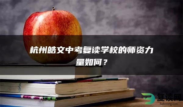 杭州皓文中考复读学校的师资力量如何？