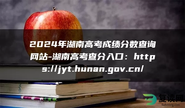 2024年湖南高考成绩分数查询网站-湖南高考查分入口：https://jyt.hunan.gov.cn/