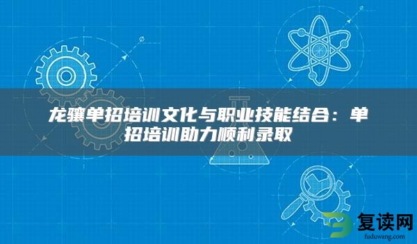 龙骧单招培训文化与职业技能结合：单招培训助力顺利录取