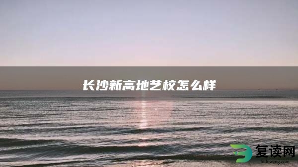 长沙新高地艺校怎么样